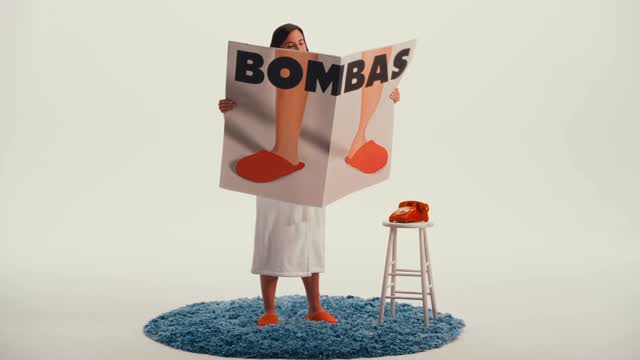Instagram post by @andwalsh for Bombas. Caption reads: Press 1 for Comfort! Sharing our work on the....