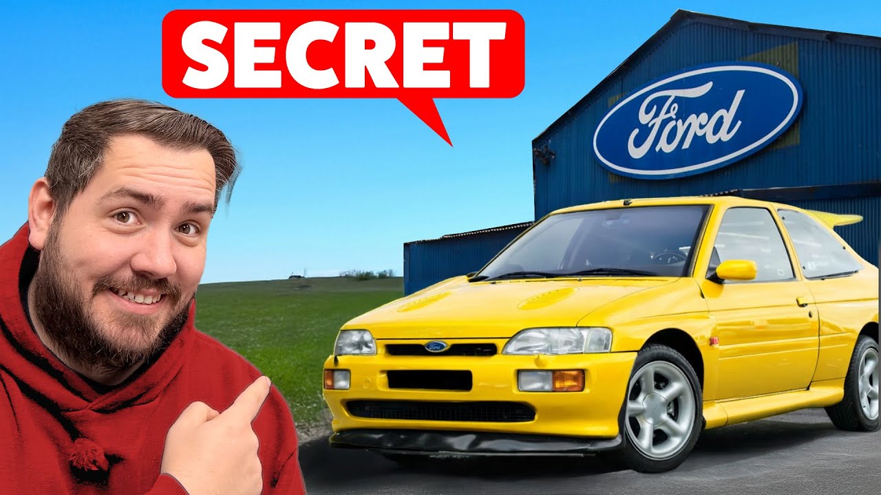 YouTube post by @TwoDeadC for carVertical. Caption reads: We Explored Fords Secret Classic Car Collection.