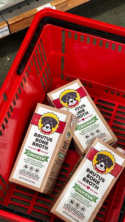 Instagram post by @tammykayly for Brutus Broth. Caption reads: running errands w my first born 🐻‍❄️ 
....