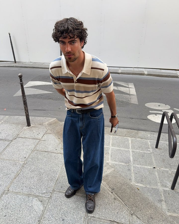 Instagram post by @yanistyli for Scotch & Soda. Caption reads: walking around in Paris wearing Scotch and Soda....