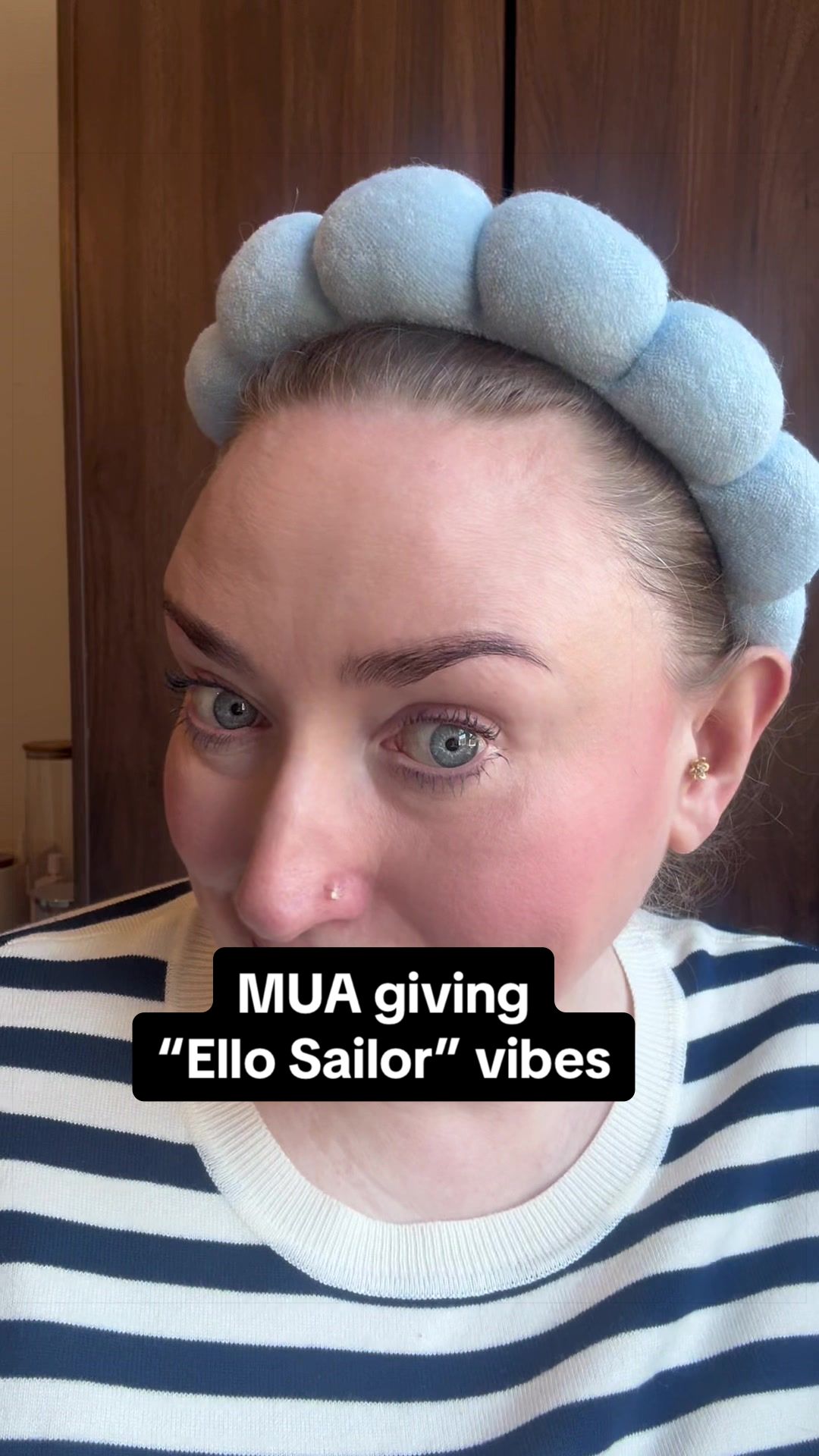 TikTok post by @tessukcc for MUA Cosmetics Maroc. Caption reads: Ooh La La. French navy is giving the colour of the....