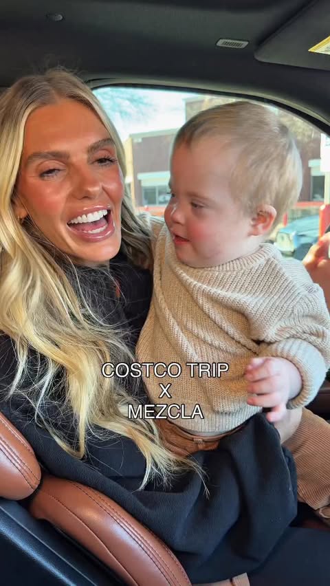 Instagram post by @kirstinczernek for Mezcla. Caption reads: Luca and I love our @costco trips and now one of....