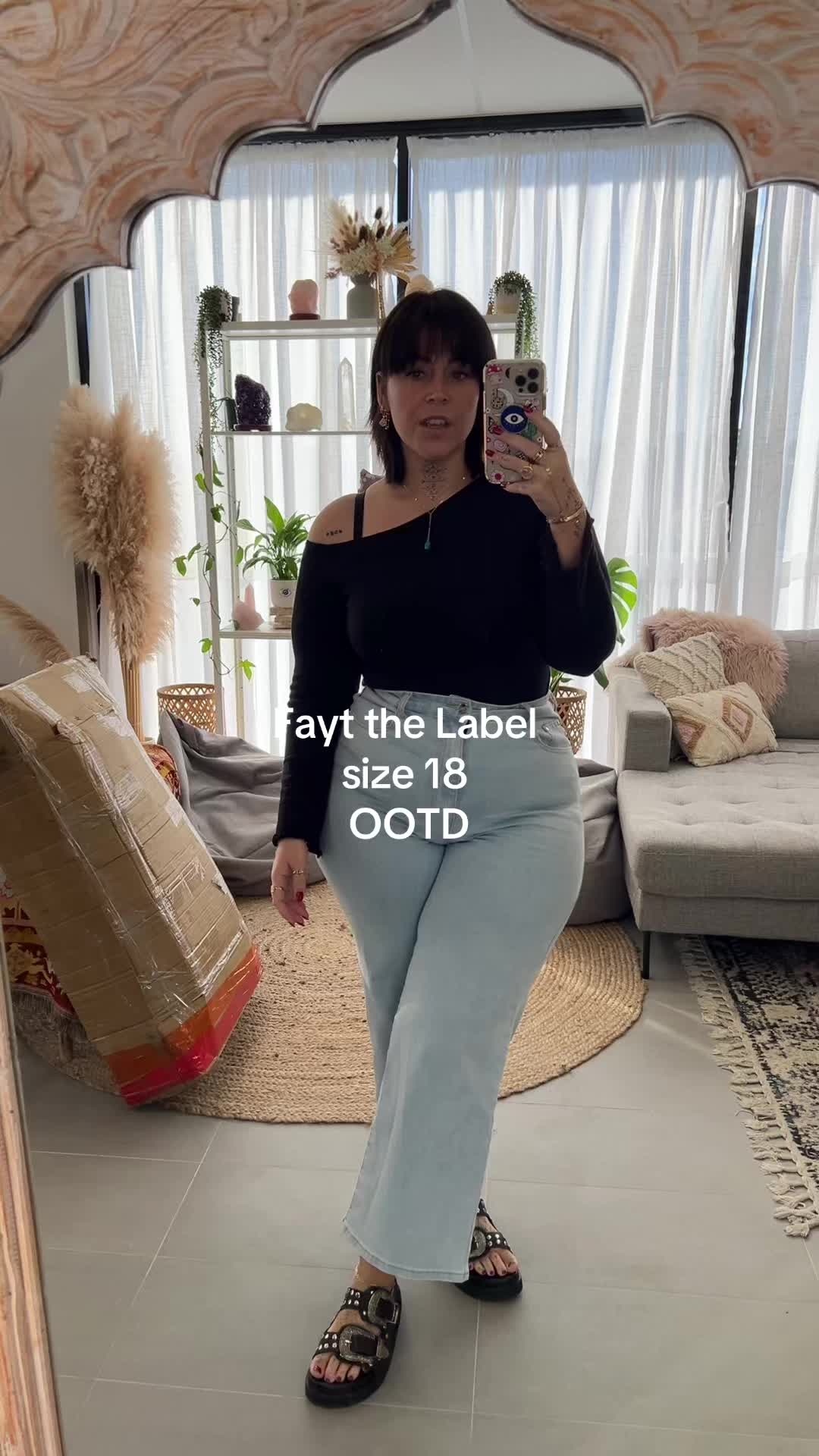 TikTok post by @botanicalh2o for FAYT The Label. Caption reads: [...] cute in them today ☺️ @faytlabel....