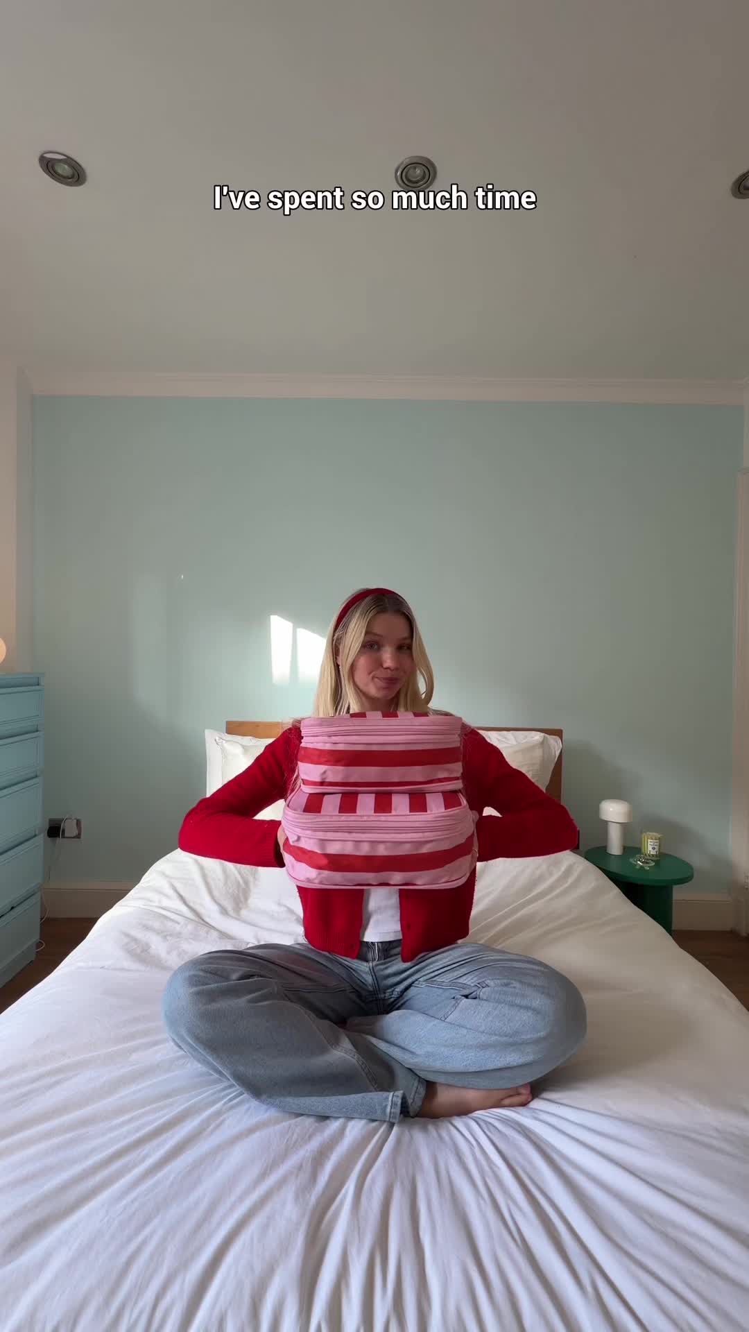 TikTok post by @maddieborge for Loop Earplugs. Caption reads: [...] @Slip Silk Pillowcase Neck pillow 🎀....