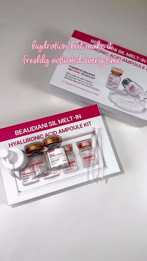 Instagram post by @glowological for OhMyBeloved. Caption reads: . ✦ ݁ ˖BEAUDIANI Sil Melt-In Hyaluronic Acid Serum....