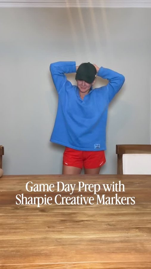 Instagram post by @thecorporatemama for Sharpie. Caption reads: #ad never lost a tailgate! and you know my main....