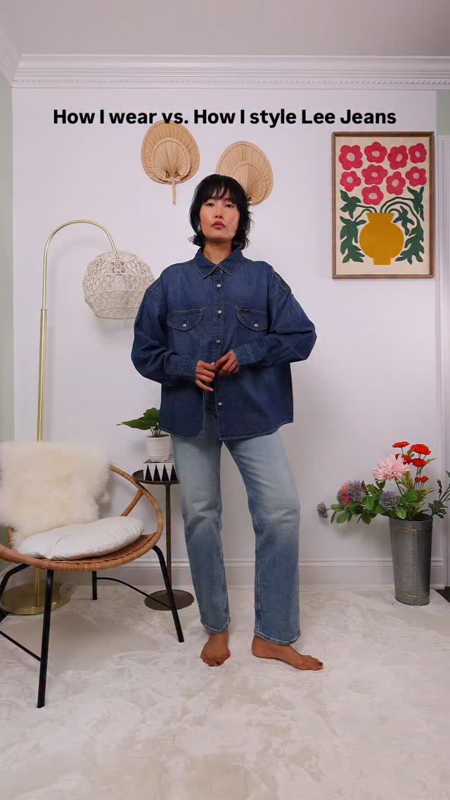 Instagram post by @nanphanitajacob for Lee Jeans. Caption reads: In my denim empire, I’ll wear denim until it files....