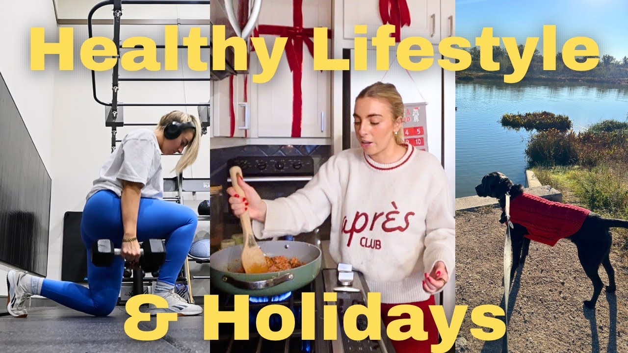 YouTube post by @morgreeen for Ultrahuman. Caption reads: Healthy Routines Around The Holidays & vlogmas....