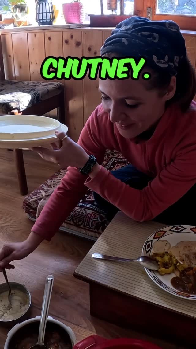 Instagram post by @lavi.and.ollie for Mosko Moto. Caption reads: Authentic dosa in the Himalayas 🤤❤️ #bestmomever....