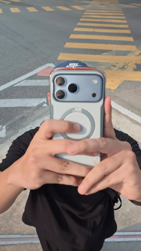 Instagram post by @iamod_ for TORRAS. Caption reads: [...] but my iPhone needs protection too. 📱....