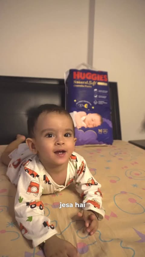 Instagram post by @jinal_pahad for Huggies. Caption reads: [...] parents happy 💙
That’s why we trust Huggies....