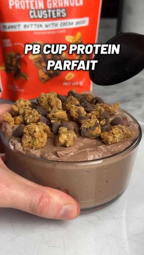 Instagram post by @michaelkory for PBfit. Caption reads: [...] dessert but still fits your macros 🔥🥜....