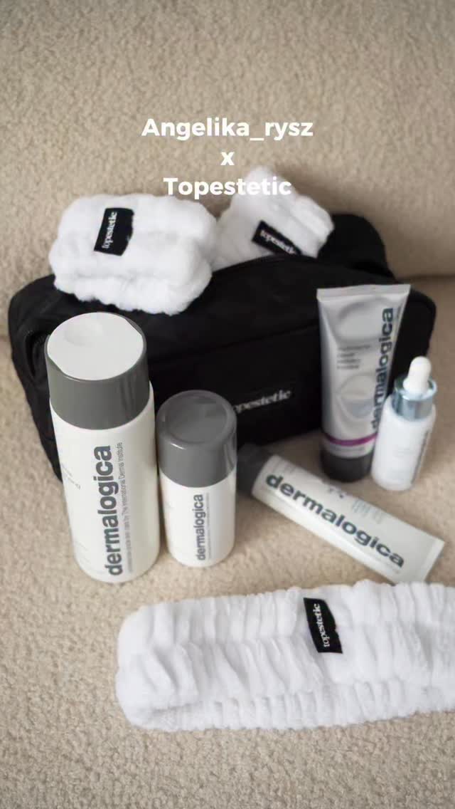 Instagram post by @angelika_rysz for topestetic. Caption reads: ✨ Domowa pielęgnacja jak w profesjonalnym....