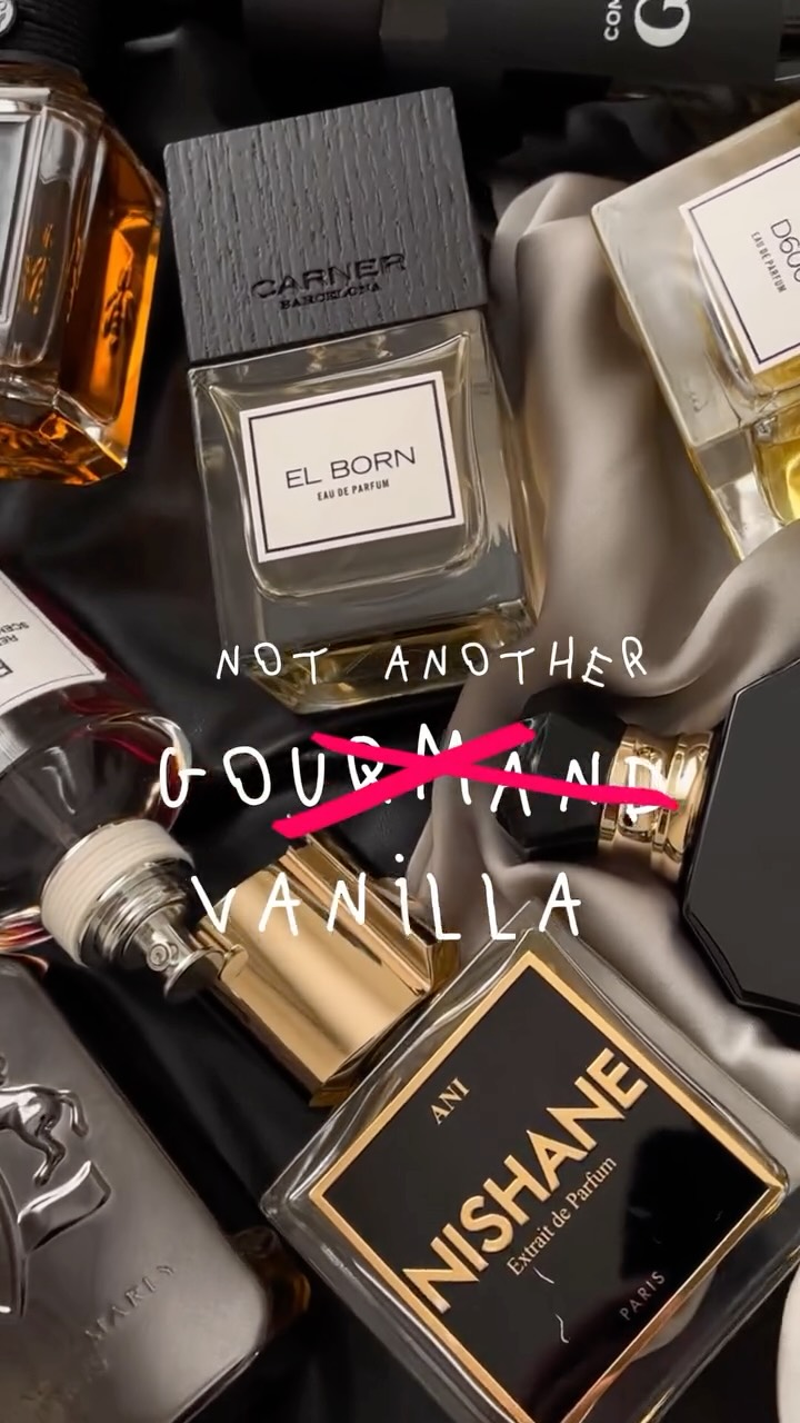 Instagram post by @scented.mind for Carner Barcelona. Caption reads: ⛔️ No gourmand vanillas allowed‼️ As much as I....