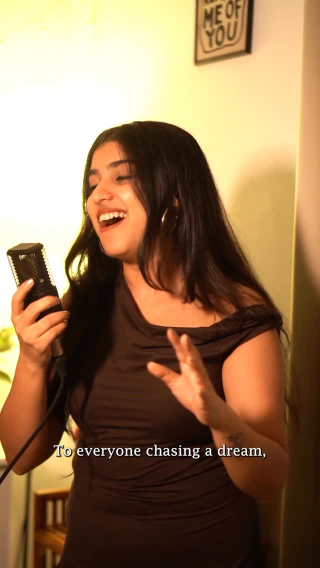 Instagram post by @songbirdtunes for SUGAR Cosmetics. Caption reads: Every dream begins with belief and a touch of....