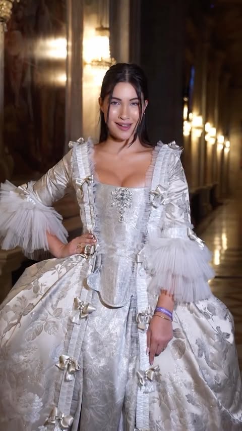 Instagram post by @zaklinatadinh_official for Bridgerton. Caption reads: [ reklama ] Dearest gentle reader, The grand ball....