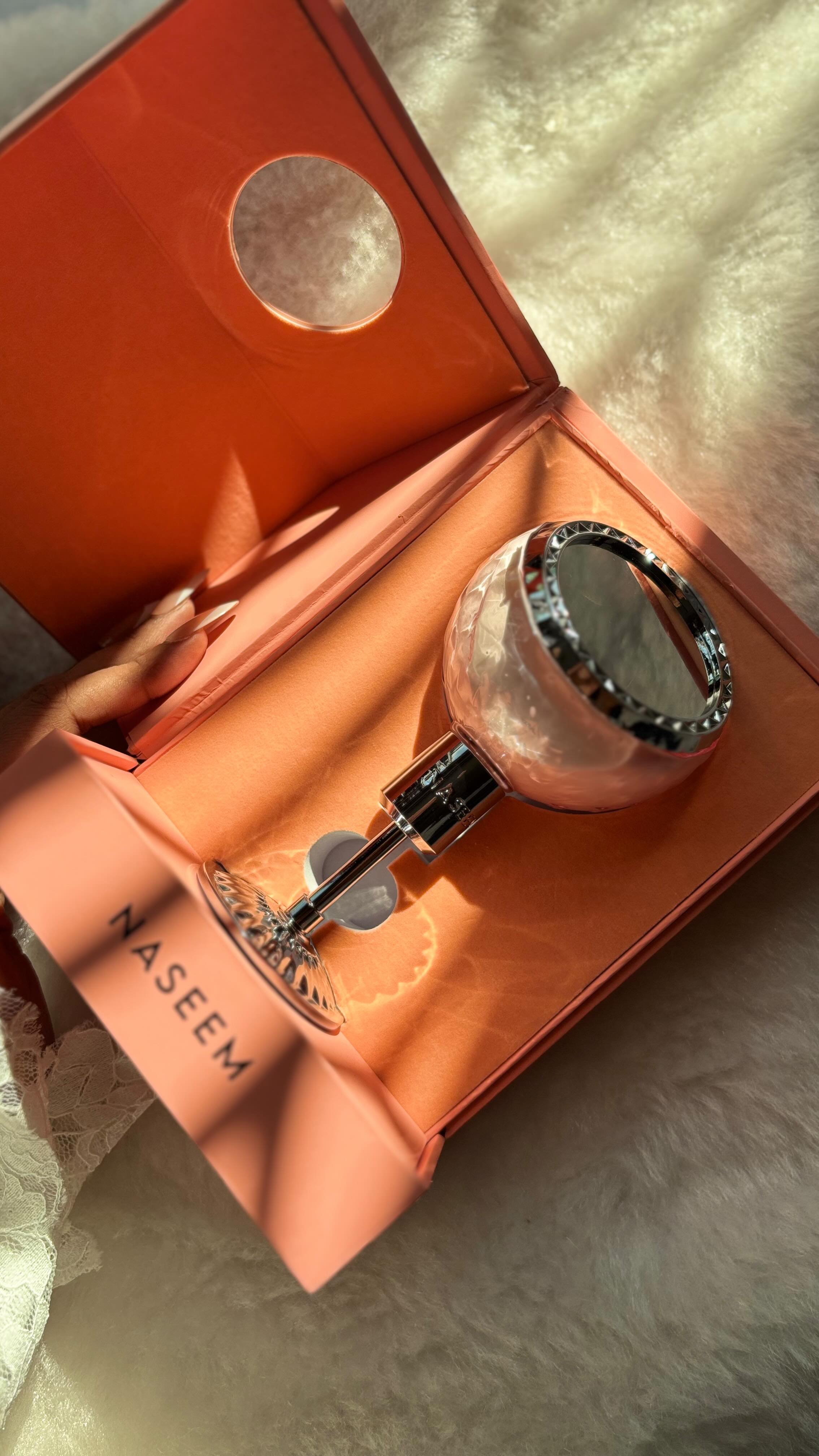 Instagram post by @rathishivani_ for Naseem Perfume. Caption reads: compliments on your way! 🤌🏼

Firstly i love the....