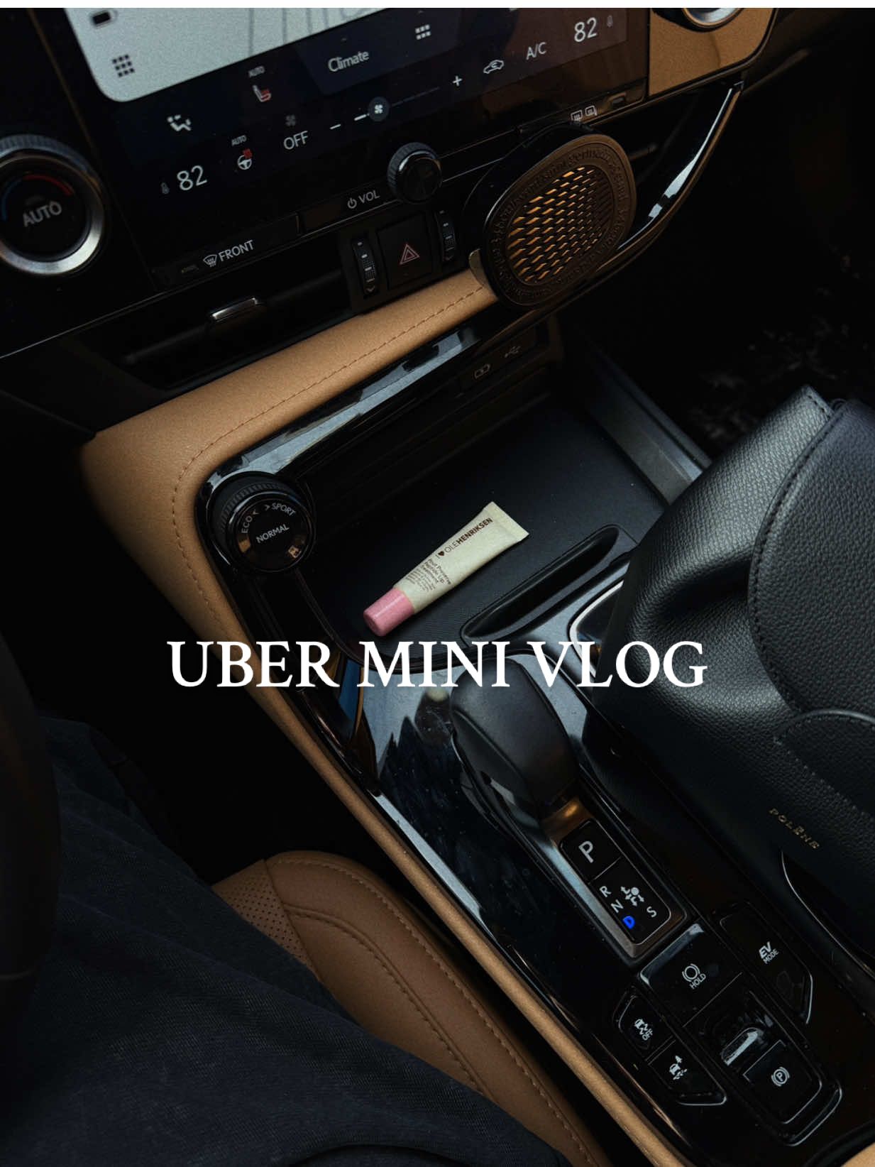 TikTok post by @naturally.sunny for Uber. Caption reads: Being a full-time @Uber princess for the day while....