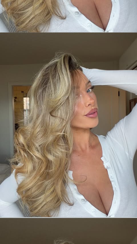 Instagram post by @delaneychilds for Briogeo. Caption reads: [...] couple of days, my hair can breathe!....