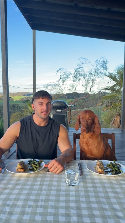 Instagram post by @lukefourn for HexClad. Caption reads: Lunch for two! HexClad’s Father’s Day Sale is live....