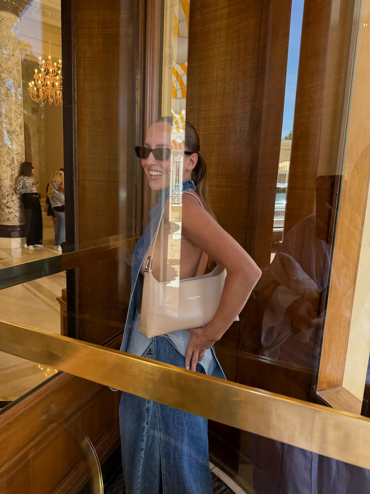 Instagram post by @carla_ginola for Jacquemus. Caption reads: C’est pas la capitale c’est Cannes....