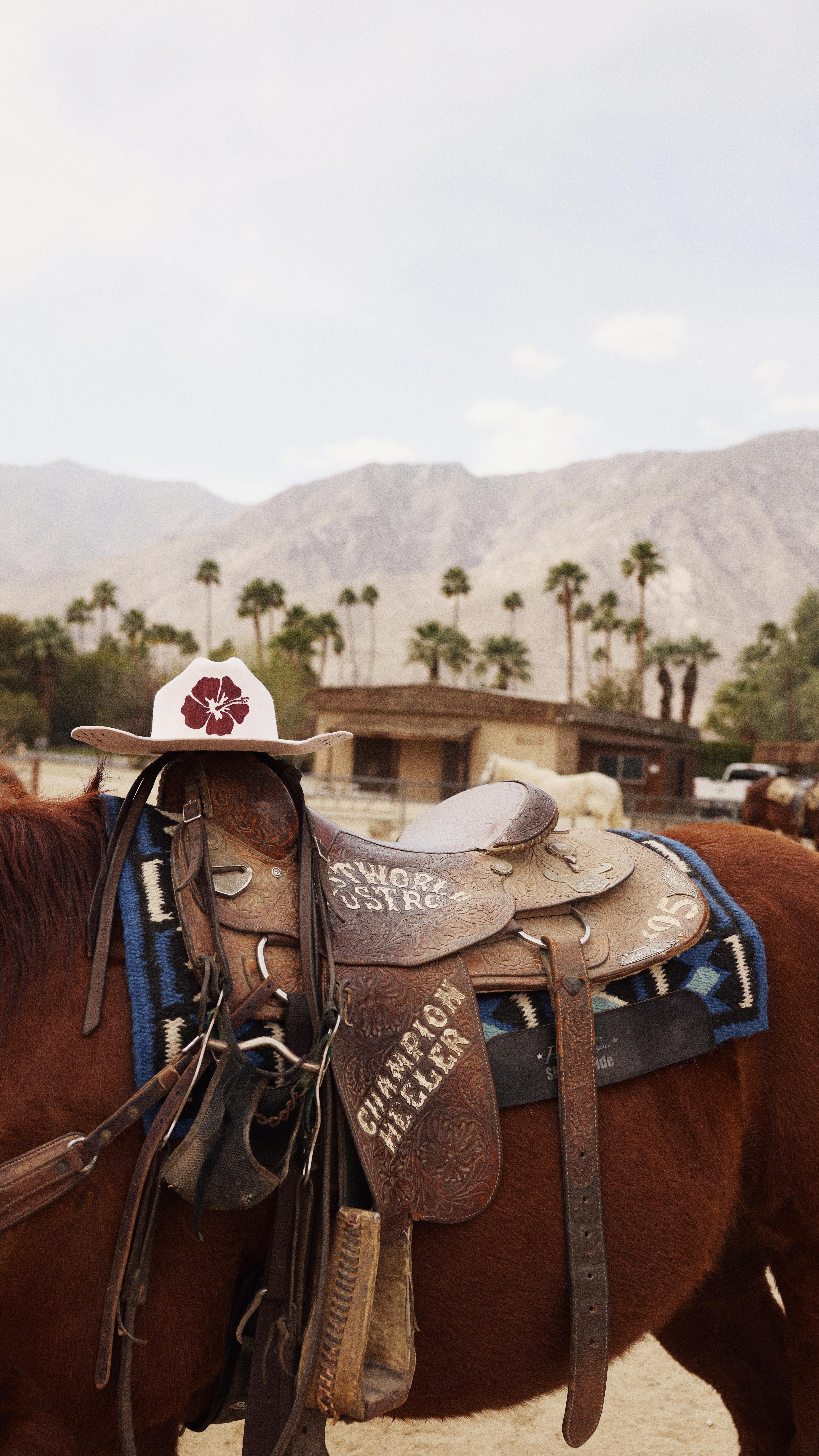 Instagram post by @saffronbarker for Kulani Kinis. Caption reads: [...] the camera man involved on set for my....