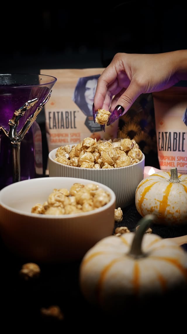 Instagram post by @fatpantsforever for EATABLE. Caption reads: [...] pumpkin spice, so when I heard that....