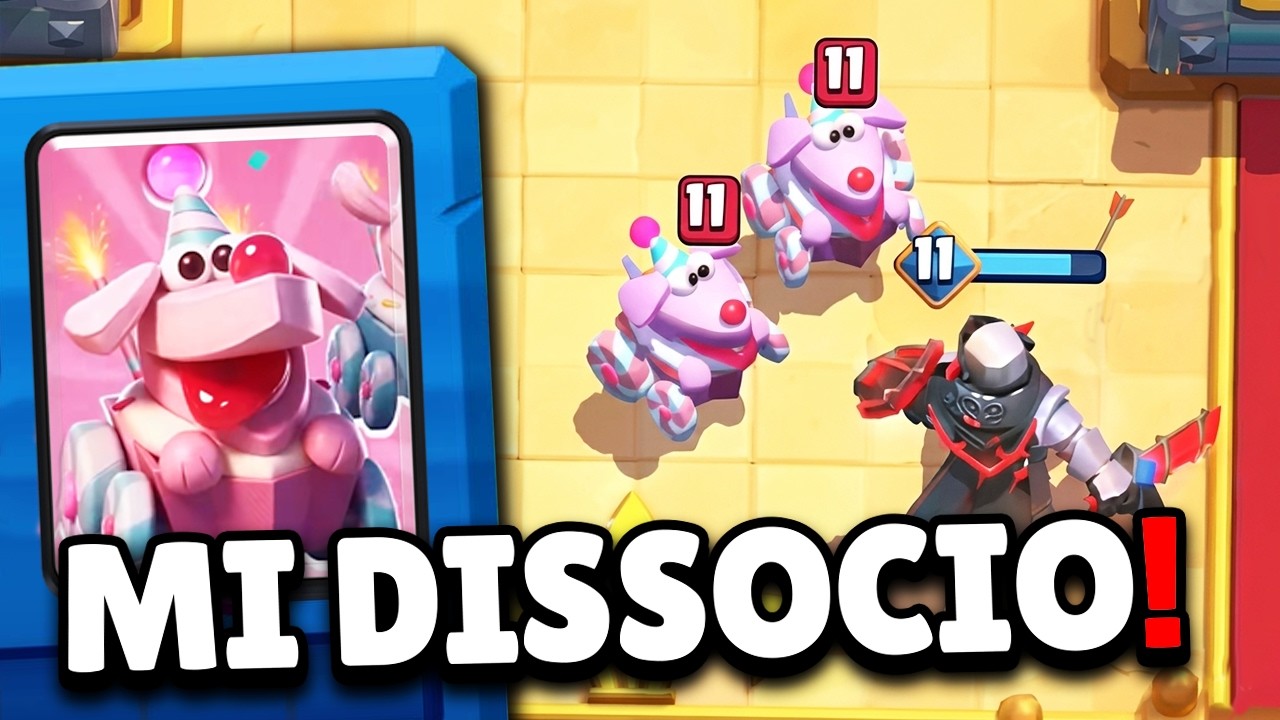 YouTube post by @Grax for Clash Royale eSports. Caption reads: Mi DISSOCIO da QUESTA ROBA... CLASH ROYALE NON....