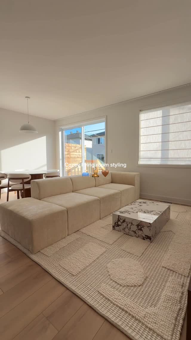 Instagram post by @nazashevchuk for Cozey. Caption reads: This sofa has officially become my favourite piece....