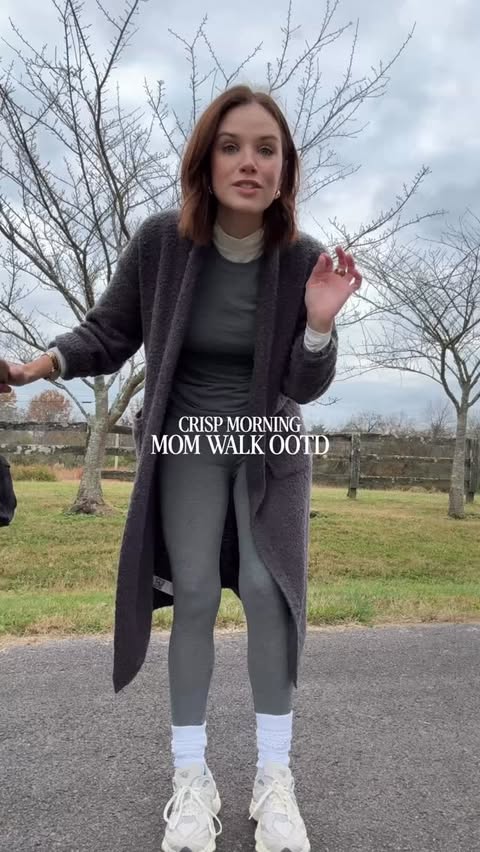 Instagram post by @thehalliescene for Kohl's. Caption reads: Mom walk OOTD  ft my favorite @cuddlduds layers....