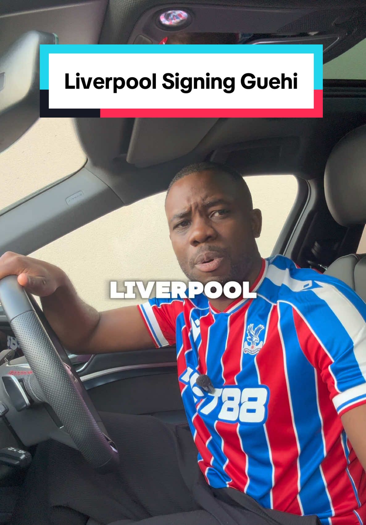 TikTok post by @nathanconnortv for air up. Caption reads: Liverpool Signing Guehi #footballtiktok....