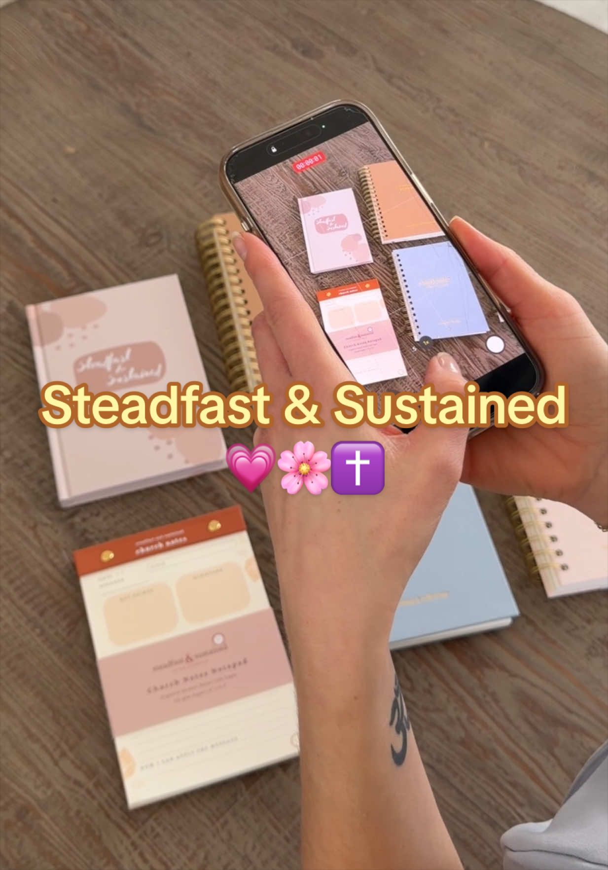 TikTok post by @paigeyllizabeth for Steadfast and Sustained. Caption reads: [...] also, within your days. 💗✝️🌸 @Steadfast....
