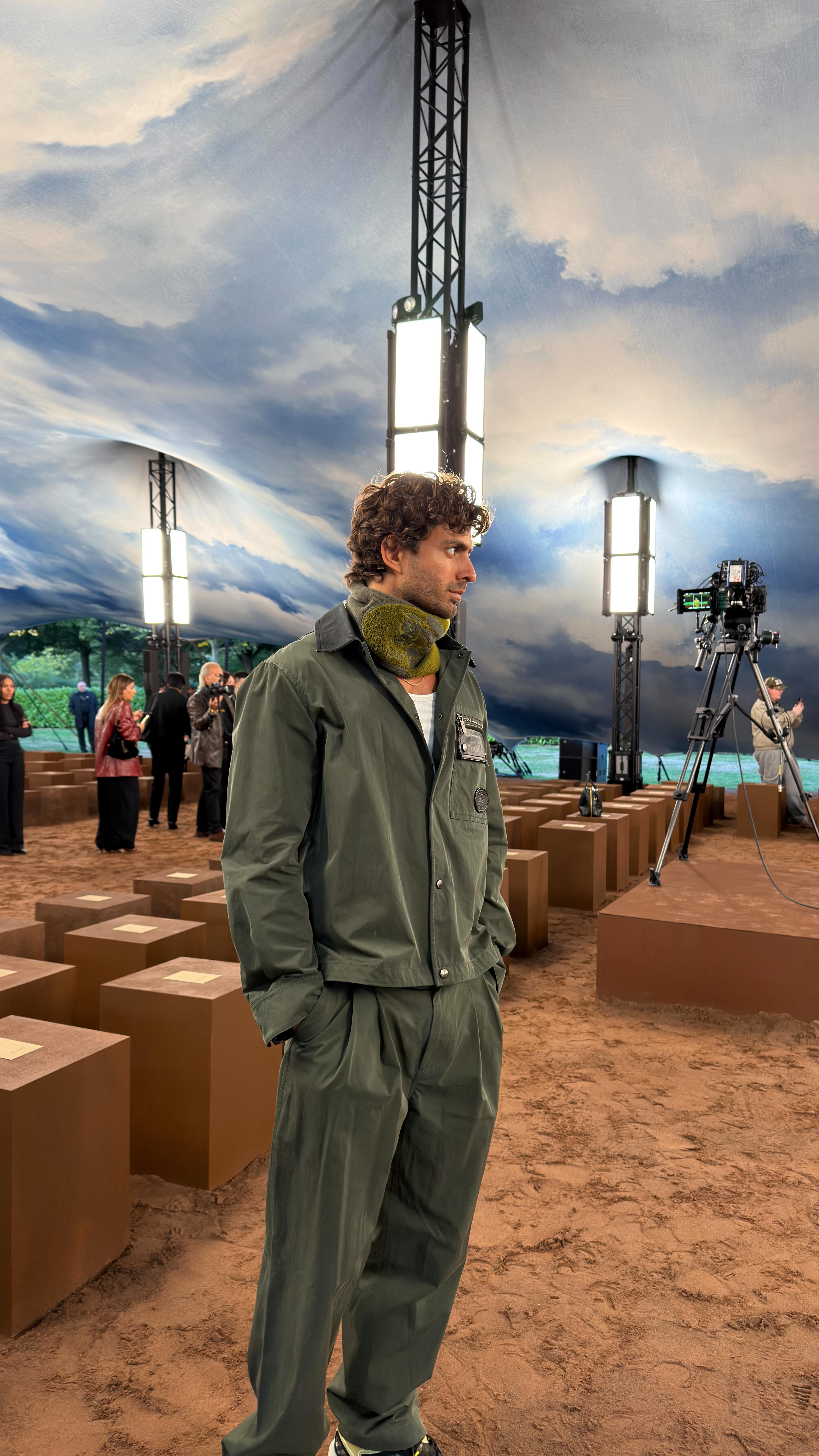 Instagram post by @andrewgeorgiades for FARFETCH. Caption reads: Turned quick-fire questions into a London tour....