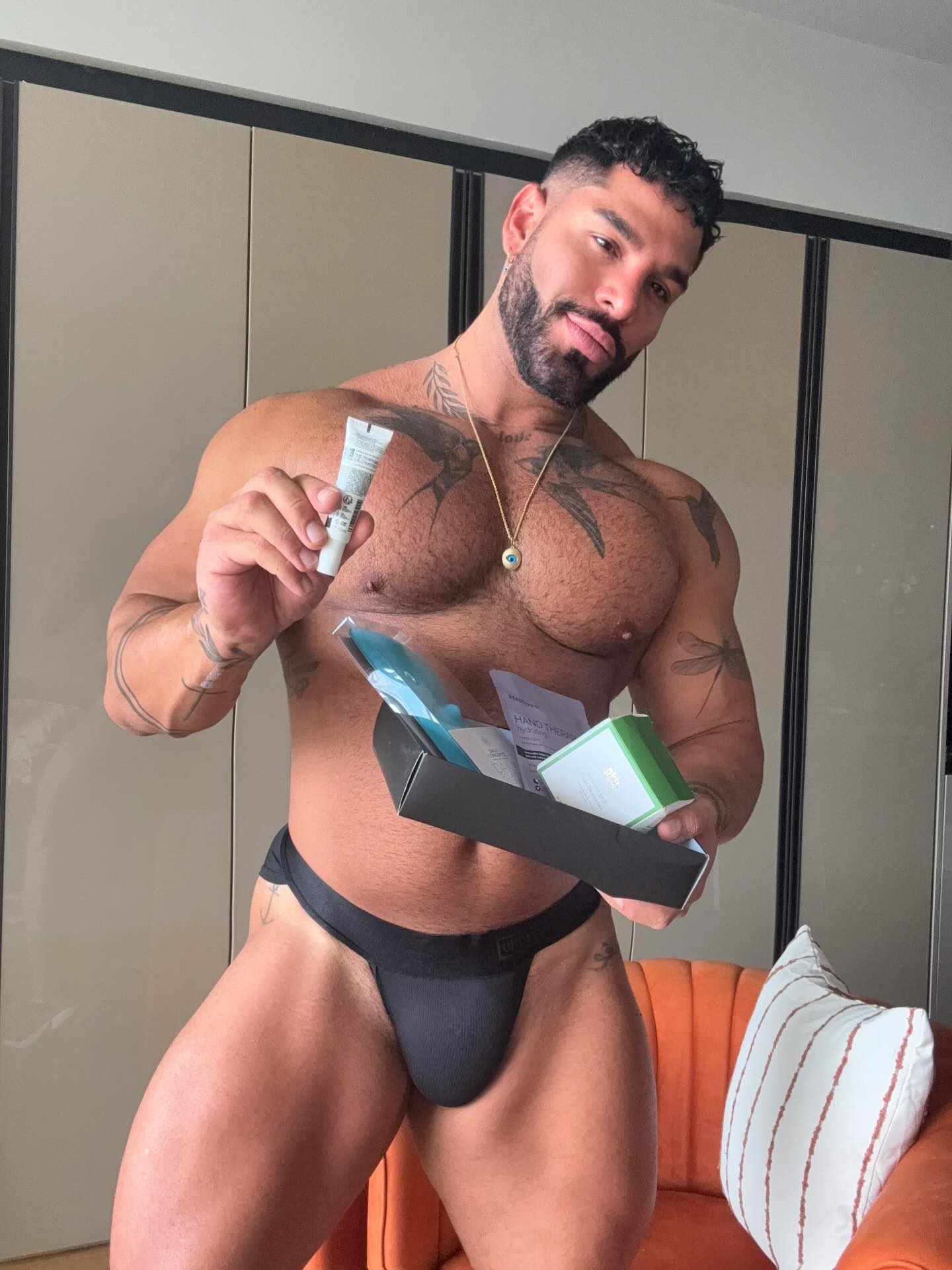 Instagram post by @jeanpaolodilorenzo for Next Gay Thing. Caption reads: Hey , is my new box 📦 @nextgaything!....