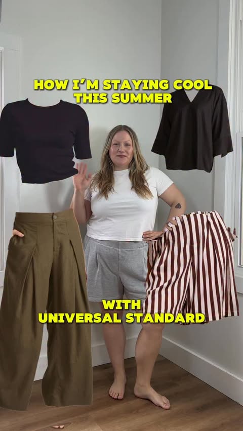 Instagram post by @cara_wengen_co for Universal Standard. Caption reads: [...] this season with pieces from....