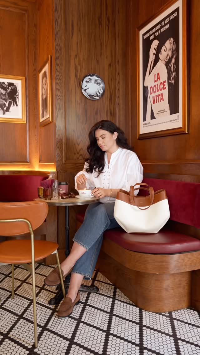 Instagram post by @natalialevsina for POLÈNE. Caption reads: @polene_paris Cyme has been my go-to this spring....