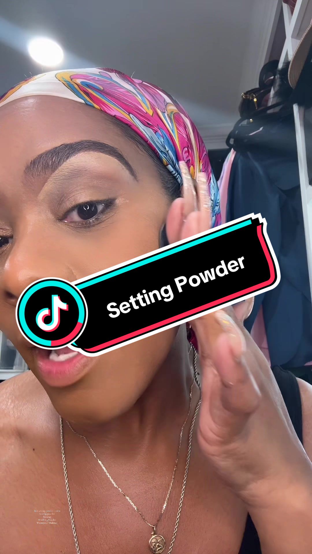 TikTok post by @dr.c_new.connections for Carslan. Caption reads: Best Setting Powder Recommendation #makeup....