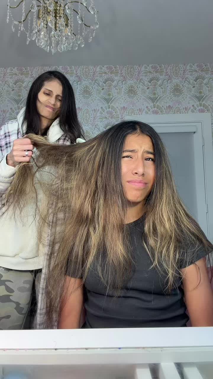 TikTok post by @krissleos for Hairitage by Mindy. Caption reads: Hairitage to the rescue 🦸‍♀️ @Hairitage by Mindy....