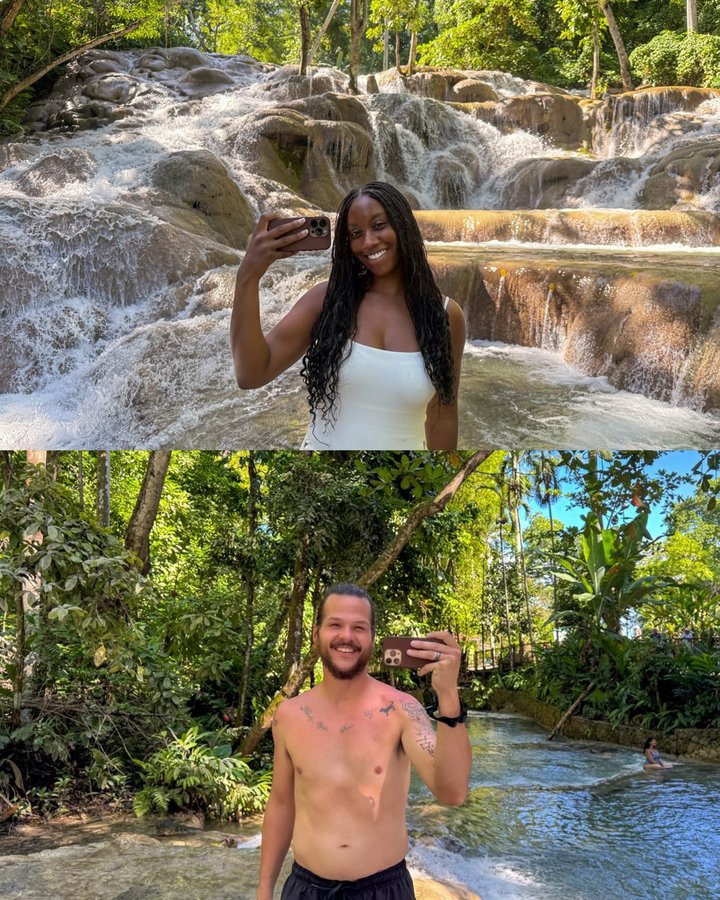 Instagram post by an influencer for Sandals Resorts. Caption reads: [...] hers pov in Jamaica at @sandalsresorts 🇯🇲....