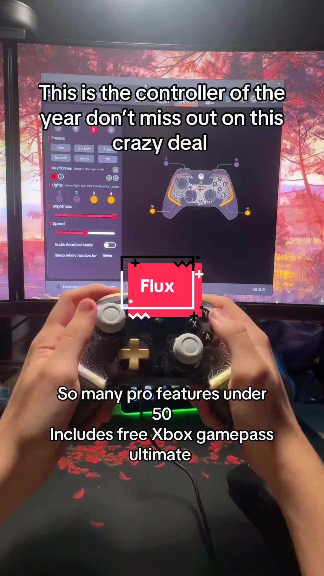 TikTok post by @victechfinds for GameSir. Caption reads: Controller of the year don’t miss out @GameSir....