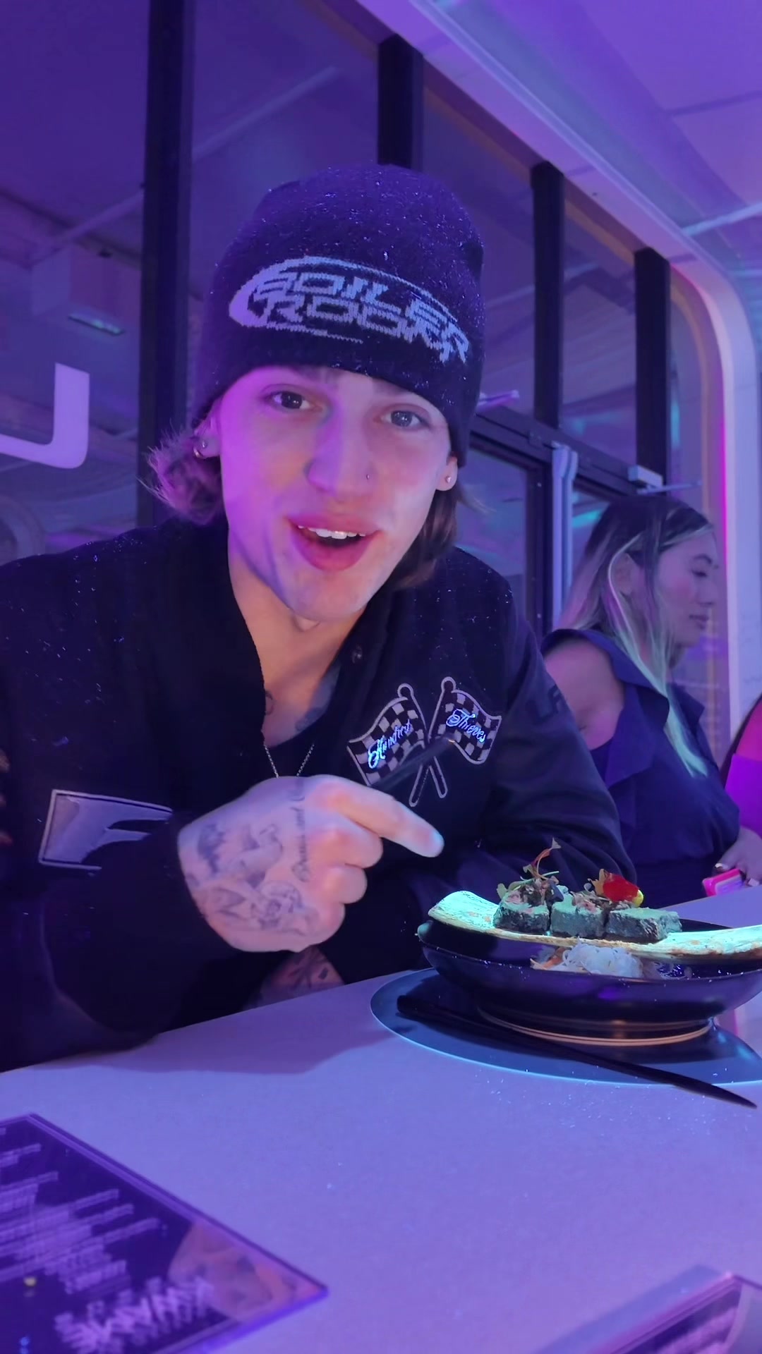 TikTok post by @vhackerr for Lexus. Caption reads: the finest on display at @Art Basel … @Lexus....