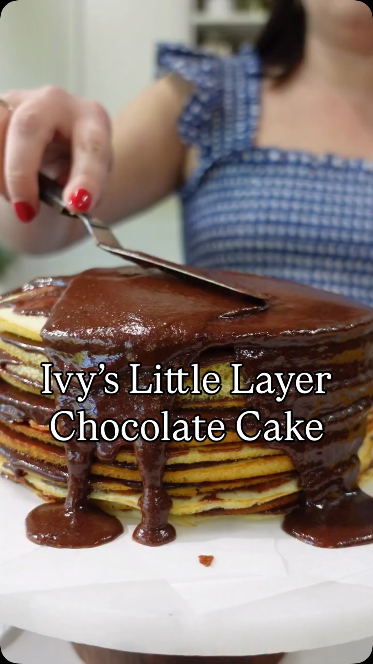 Instagram post by @ivyodom for Southern Living. Caption reads: This cake might be a labor of love, but it’s....