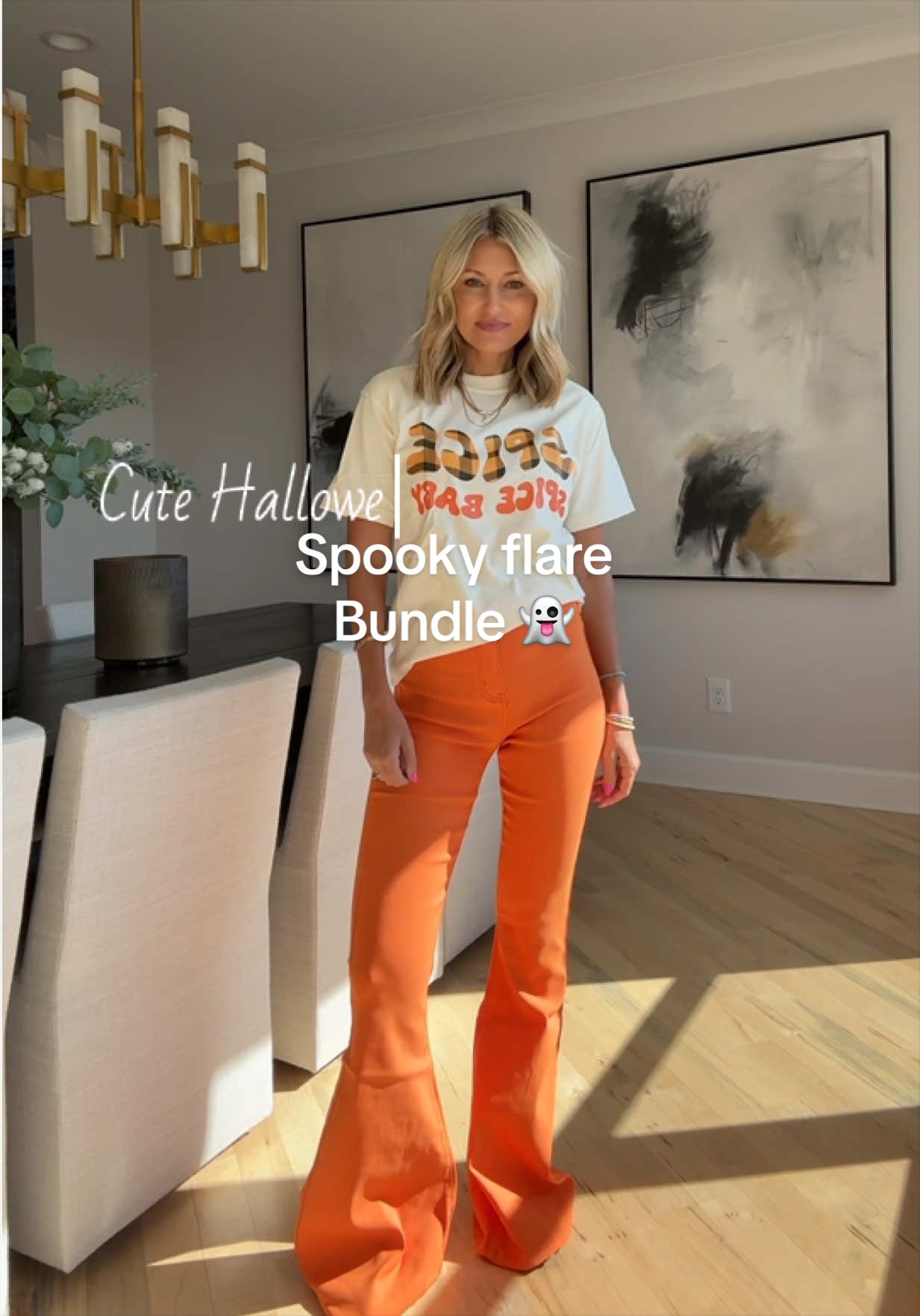 TikTok post by @brooke_neil for Willow Boutique. Caption reads: [...] you with the Halloween tee! 👻 @Willow....