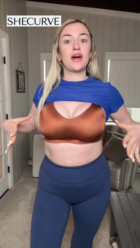 Instagram post by @taytay__31 for SheCurve. Caption reads: Hate wearing bras ? @shecurve_inc makes high....