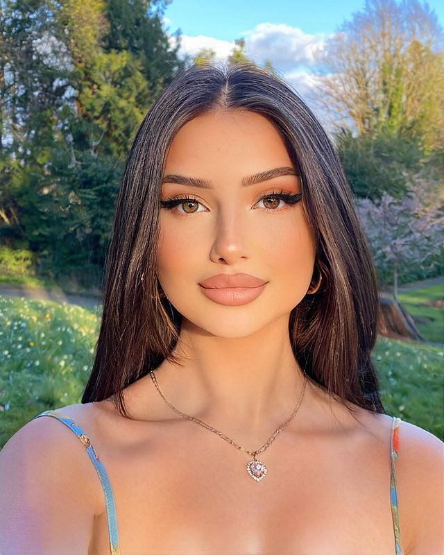 Instagram post by @leonaridajovaa for Maven Beauty. Caption reads: 🕊 wearing lashes from @MavenBeauty in the style....