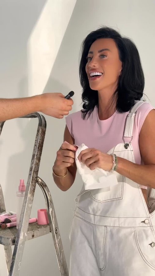 Instagram post by @prinny.d for Doll Beauty. Caption reads: Doll Brush Cleaner now available 🫧✨ 

A....