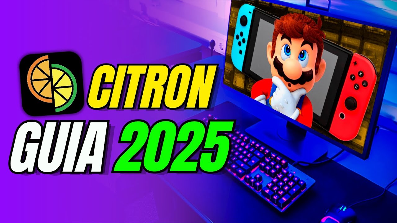 YouTube post by @GordoFriki for NVIDIA. Caption reads: CITRON Setup Guide 🥒 Nintendo Switch Emulator on....