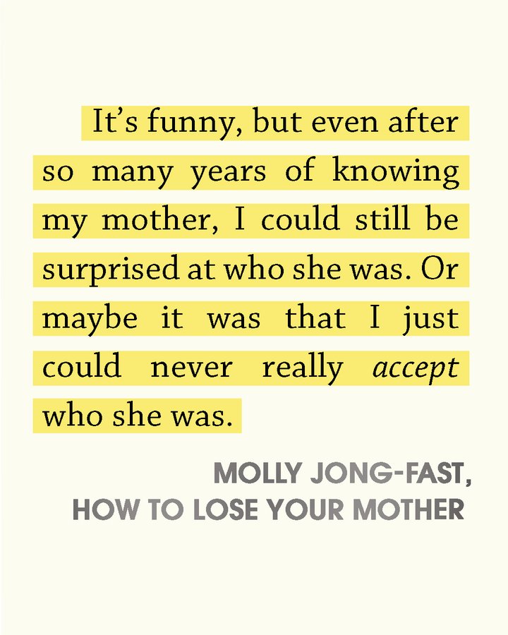 Instagram post by @mollyjongfast for Viking Books. Caption reads: Three of our favorite lines from @mollyjongfast's....