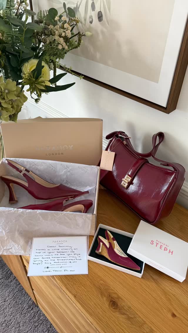 Instagram post by @sammyobxx for Paradox London. Caption reads: [...] #unboxing #shoes #bag #handbag....