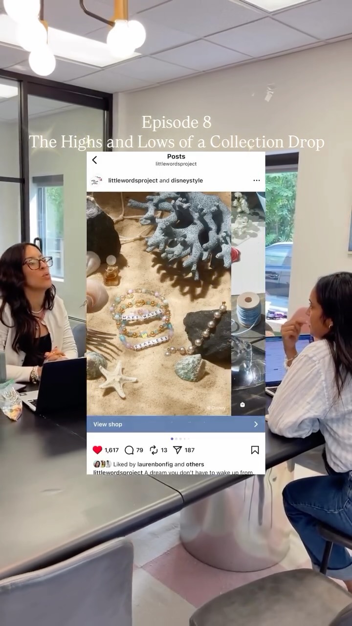 Instagram post by @adrianacarrig for Little Words Project. Caption reads: Episode 8 is live and shows a bit of what goes on....